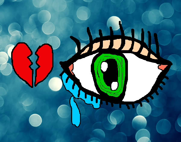 Dibujo Ojo triste pintado por MBELIBER