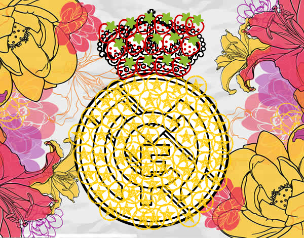 Dibujo Escudo del Real Madrid C.F. pintado por Emily17