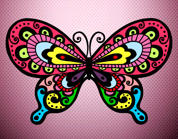 Dibujo Mariposa bonita pintado por Evita123