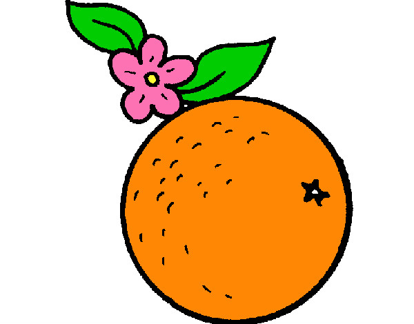 Dibujo naranja pintado por Evita123