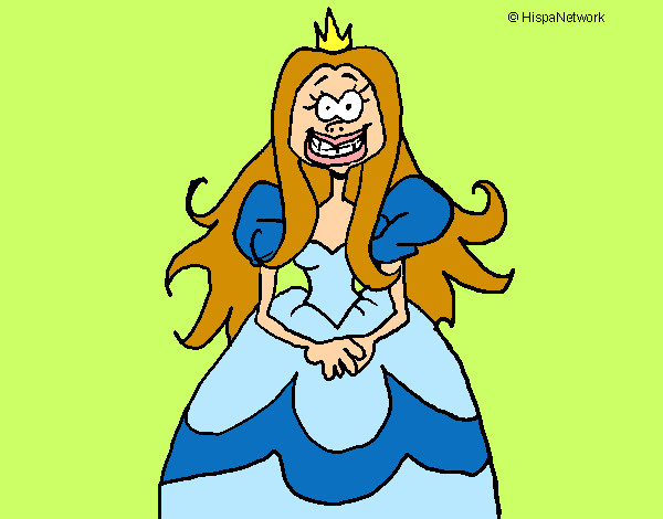 Dibujo Princesa fea pintado por avaeacag