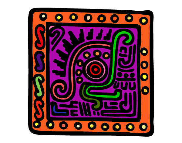 Dibujo Símbolo maya pintado por Clara_60