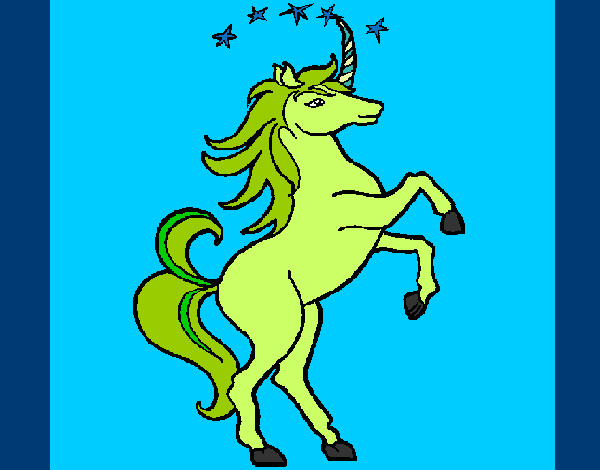 Dibujo Unicornio pintado por brigith200