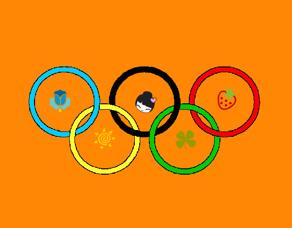 Dibujo Anillas de los juegos olimpícos pintado por neruxxi