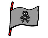 Dibujo Bandera pirata pintado por raquelg