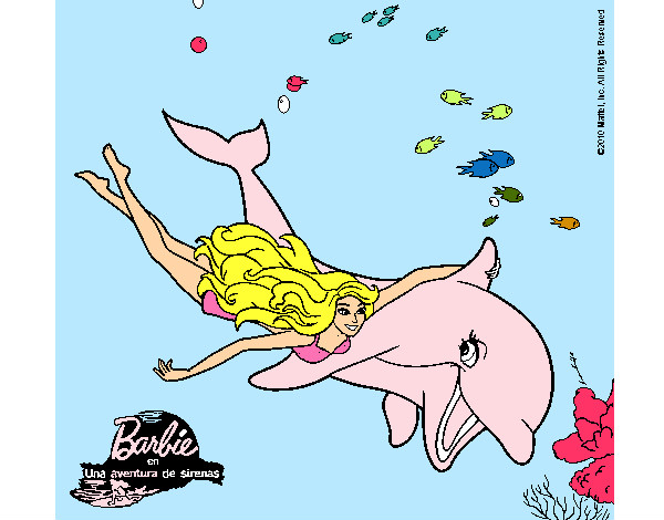 Dibujo de el delfin rosado pintado por Hectorin en Dibujos.net el ...