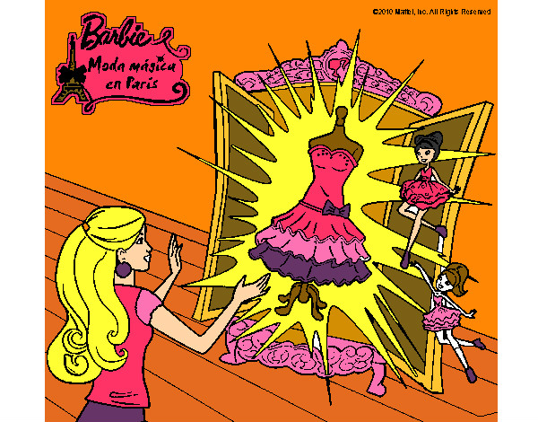 Dibujo El vestido mágico de Barbie pintado por RBK158