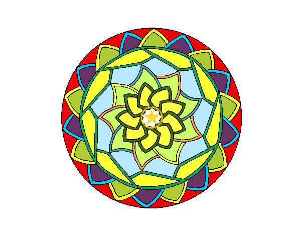 Dibujo Mandala 1 pintado por fran_dr