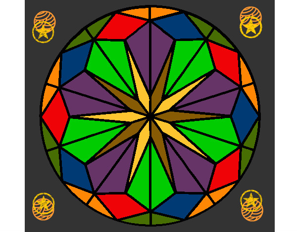 Dibujo Mandala 42 pintado por widon1