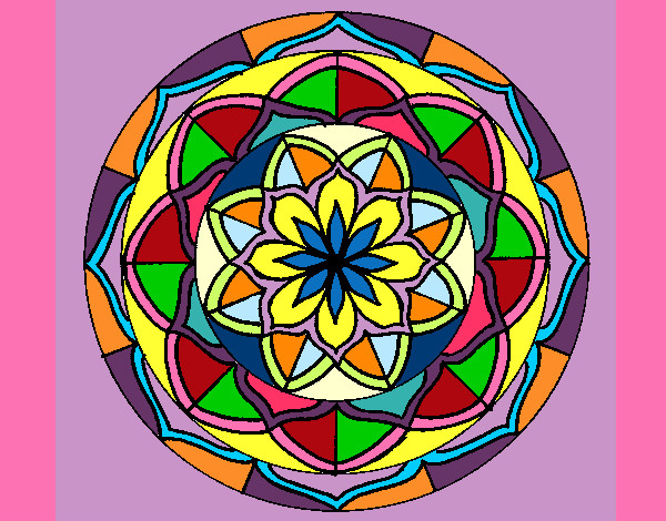 Dibujo Mandala 6 pintado por aniseta