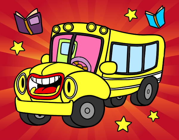 Dibujo Autobús animado pintado por Selena123