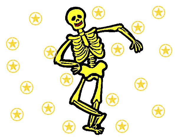 Dibujo Esqueleto contento pintado por IVAN12600