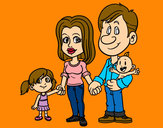 Dibujo Familia feliz pintado por katlover1