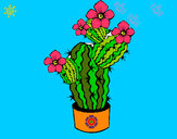 Dibujo Flores de cactus pintado por llgc