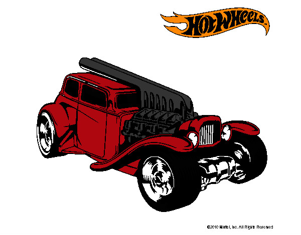 Dibujo Hot Wheels 6 pintado por german_med