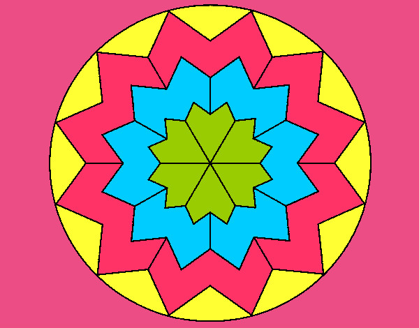 Dibujo Mandala 29 pintado por violeta1