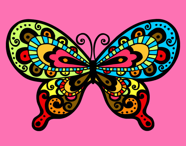Dibujo Mariposa bonita pintado por virginiasm