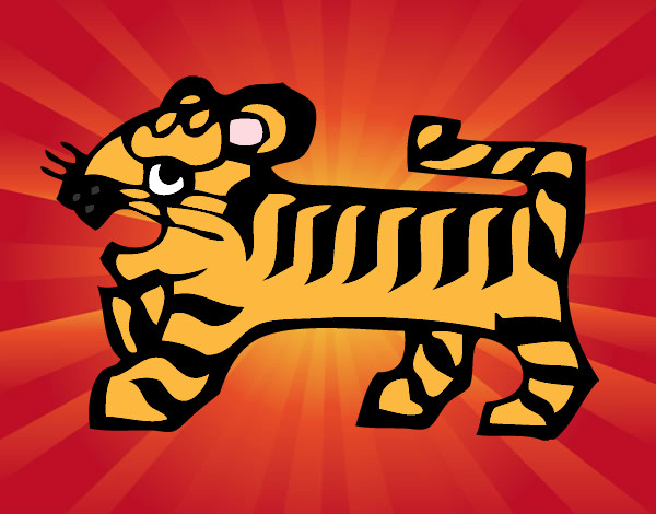 Dibujo Signo del Tigre pintado por aniipop