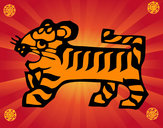 Dibujo Signo del Tigre pintado por judotkk