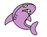 Dibujo Tiburón nadando pintado por joshbren