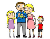 Dibujo Familia unida pintado por CiinTiia 