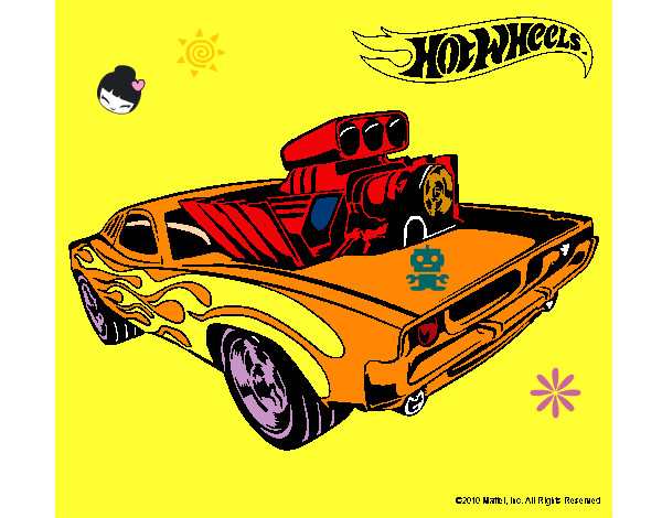 Dibujo Hot Wheels 11 pintado por jonima