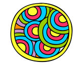 Dibujo Mandala circular pintado por Pedro4