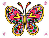 Dibujo Mandala mariposa pintado por susy4