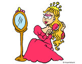 Dibujo Princesa y espejo pintado por daiyan