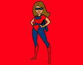 Dibujo Superheroina pintado por maite00