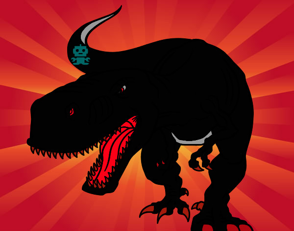 Dibujo Tiranosaurio Rex enfadado pintado por JuanikoPok