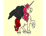 Dibujo Unicornio con alas pintado por SUNSHINE