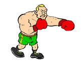 Dibujo Boxeador pintado por nanantillo