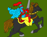 Dibujo Caballero a caballo 2 pintado por alex108