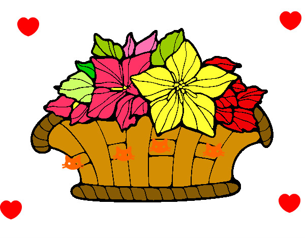 Dibujo Cesta de flores 8 pintado por dulcecito