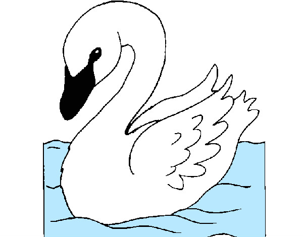 Dibujo Cisne pintado por encarnarue