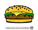 Dibujo Crea tu hamburguesa pintado por karlox