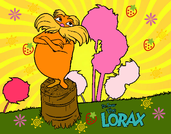 Dibujo Lorax pintado por ninahelina