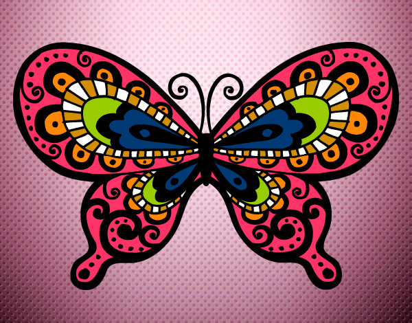 Dibujo Mariposa bonita pintado por melaa
