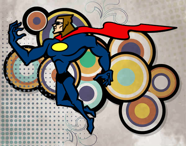 Dibujo Superhéroe poderoso pintado por salva54