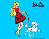 Dibujo Barbie paseando a su mascota pintado por lomahigu