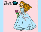 Dibujo Barbie vestida de novia pintado por babykaly06