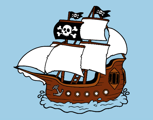 Dibujo de barco pirata pintado por Jfrkffkkf en  el día 13-09-12  a las 16:11:12. Imprime, pinta o colorea tus propios dibujos!