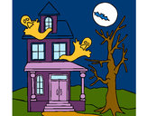 Dibujo Casa fantansma pintado por Renula