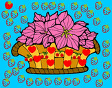 Dibujo Cesta de flores 8 pintado por mariamola2