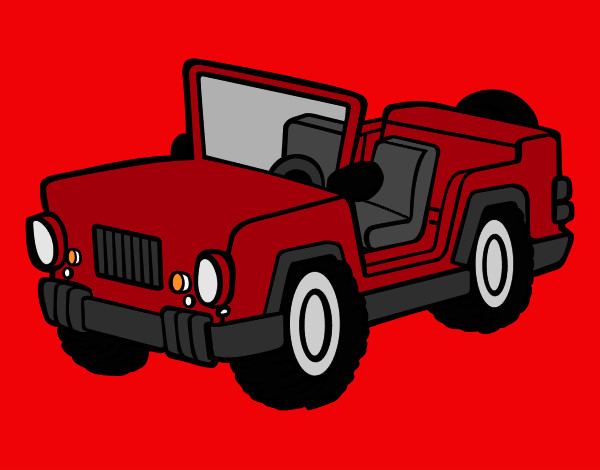 Dibujo Jeep pintado por jfrkffkkf