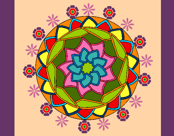 Dibujo Mandala 1 pintado por Vemeerita