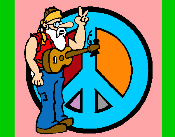 Dibujo Músico hippy pintado por Renula