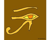 Dibujo Ojo Horus pintado por Vaneeli