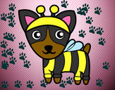 Dibujo Perro-abeja pintado por mariana233